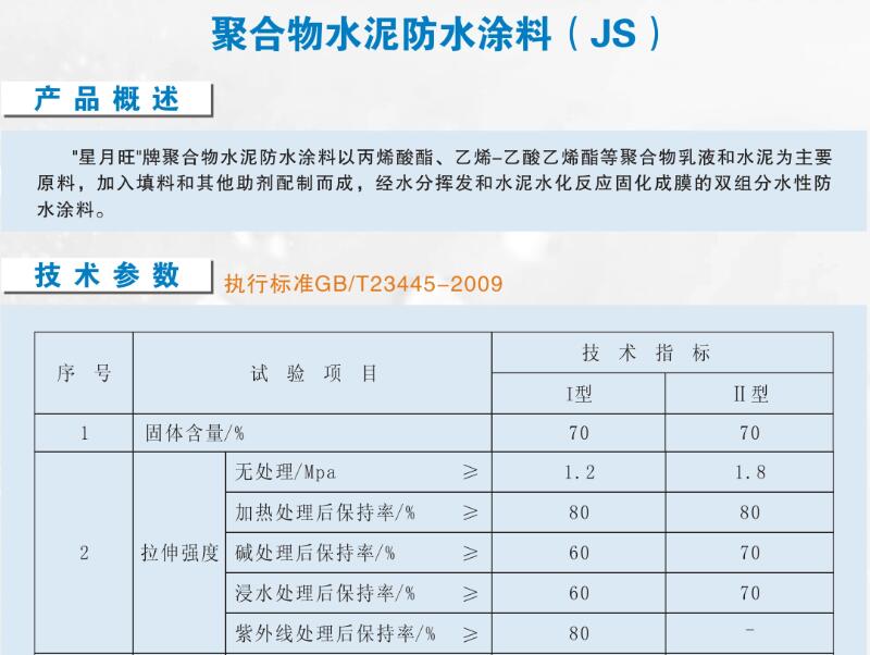 JS聚合物水泥意昂体育官方网站涂料